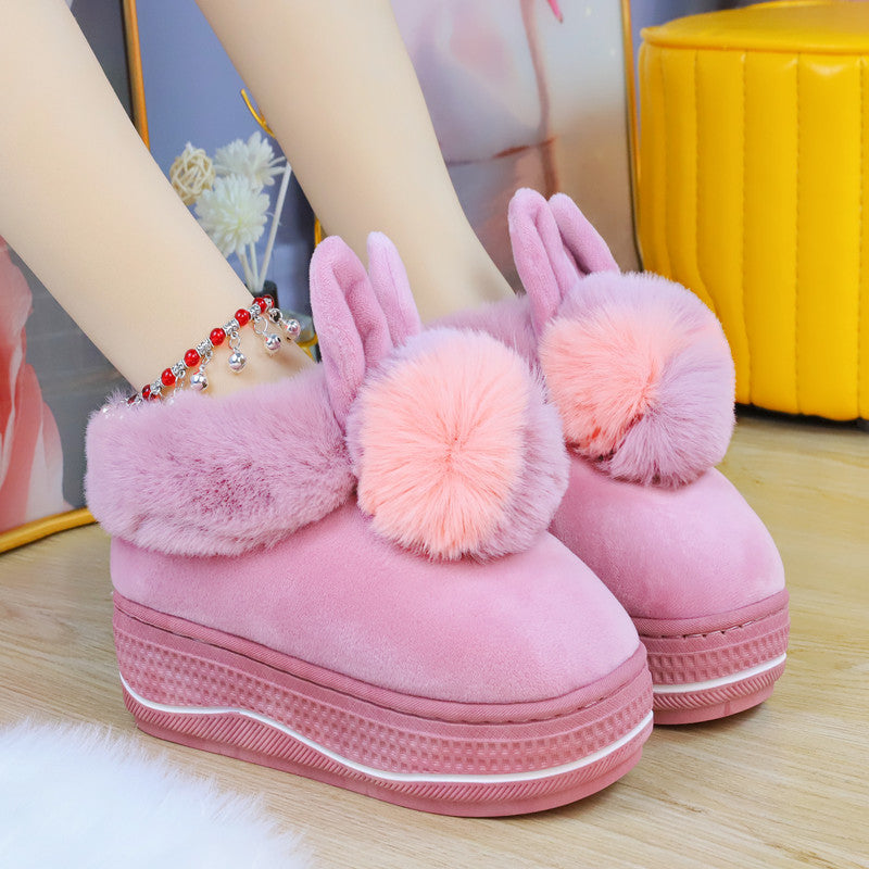 Cute Soft Bunny Warm Pastel Slippers ON891