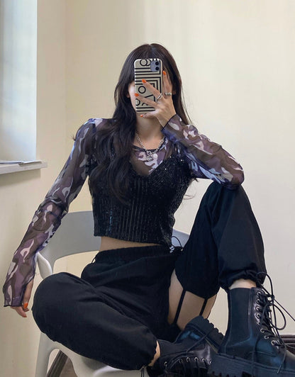 Tenue Lisa avec haut et pantalon BlackPink ON962