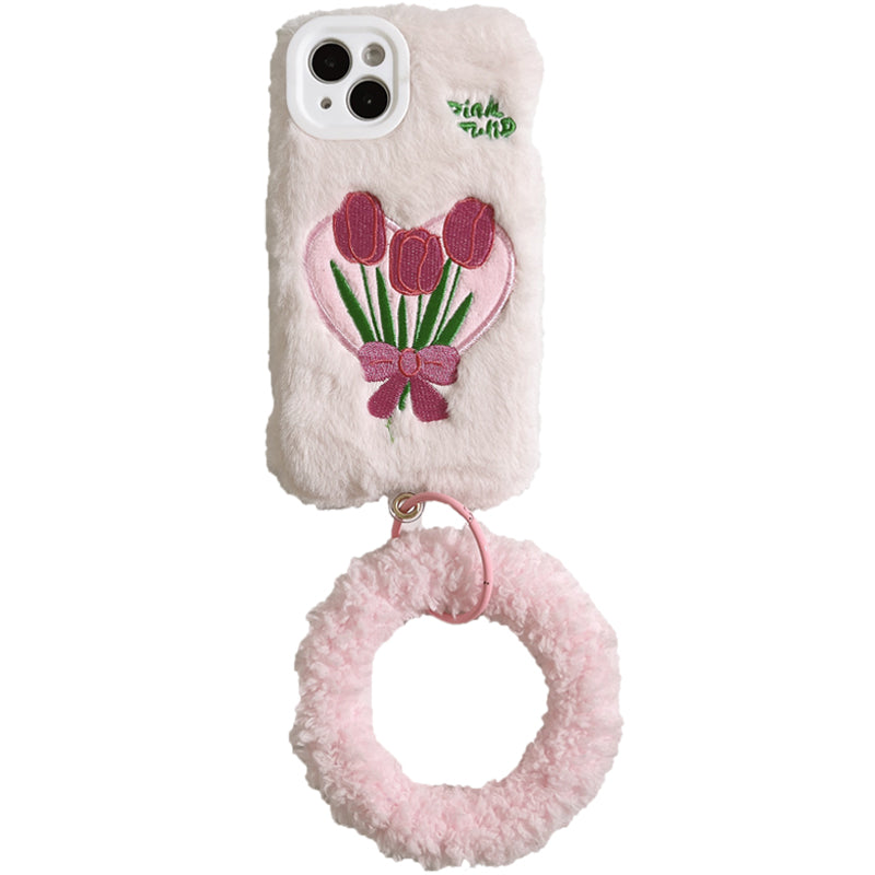 Tulip Fluffy Pink Phone Case