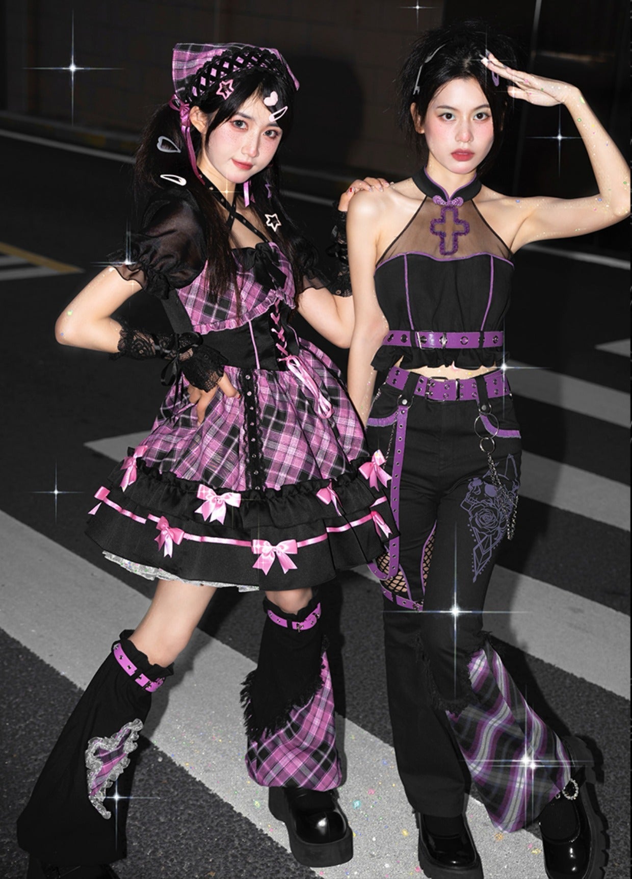 Tenues Kawaii Harajuku Noir Rose ON812 