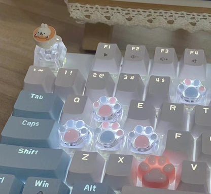 GG Kawaii Animal Paws Transparent Keycaps MK19007
