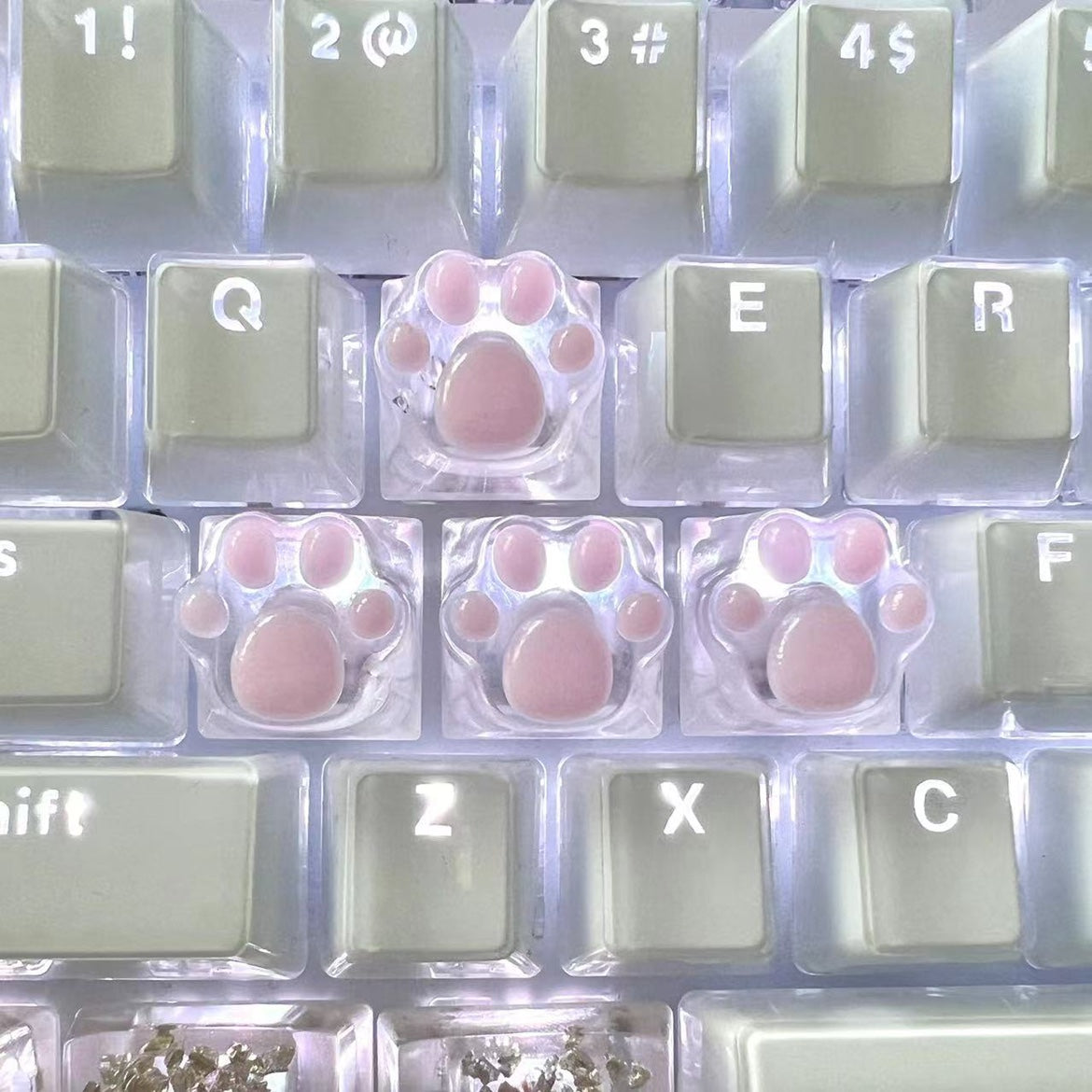 GG Kawaii Animal Paws Transparent Keycaps MK19007