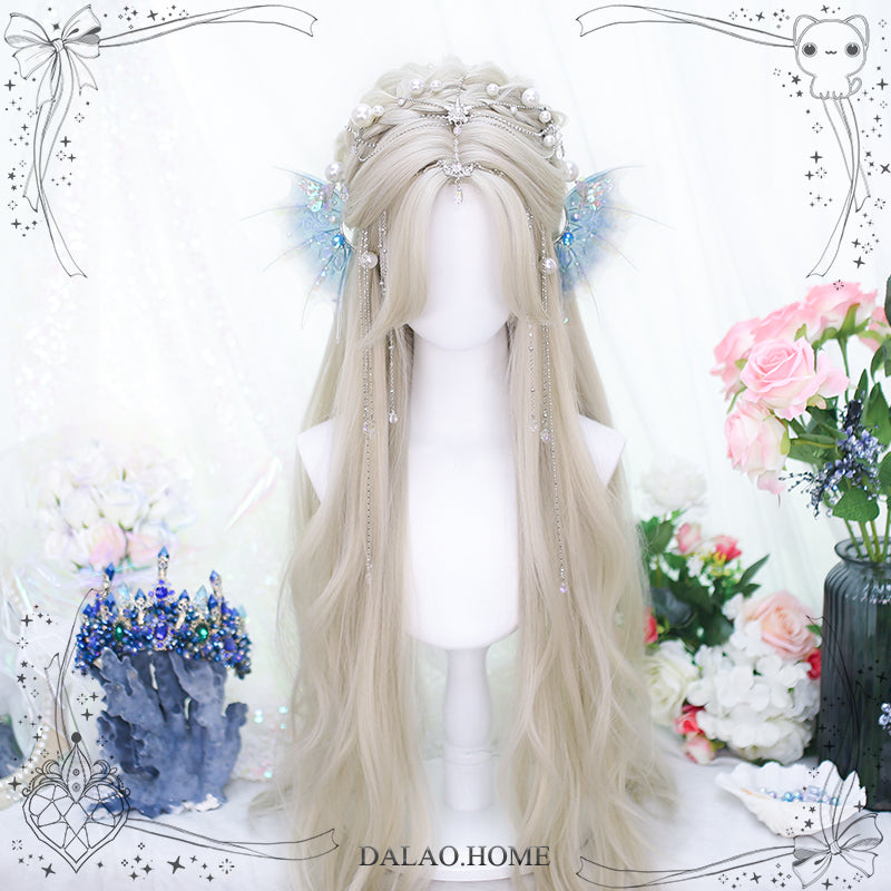 Princess Series Elf Queen Platinum Blonde Lolita Wig ON988