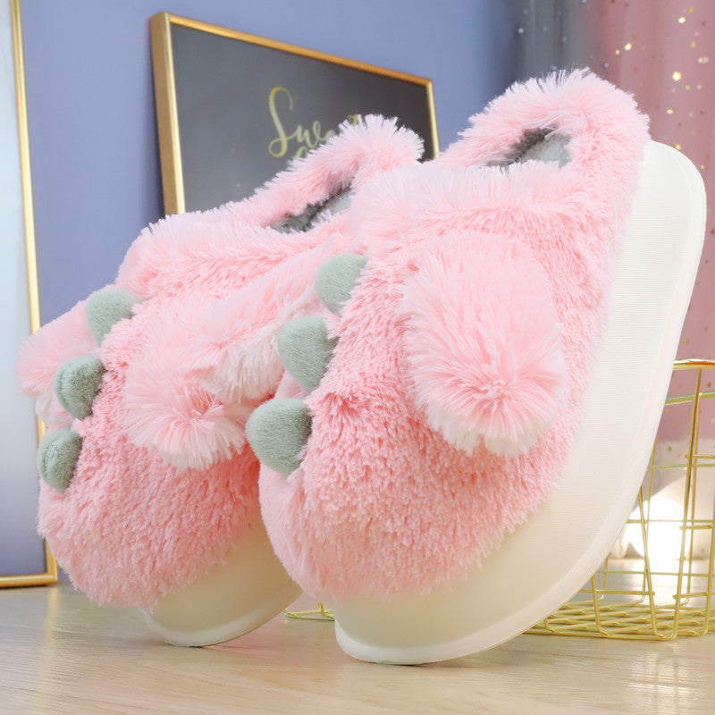 Sweet Pastel Dino Fluffy Slippers ON892