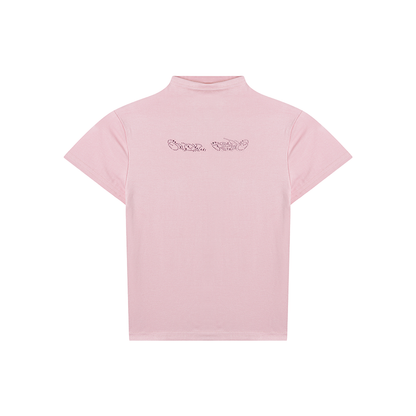 Summer Cropped Turtleneck T-shirt - Heartzcore