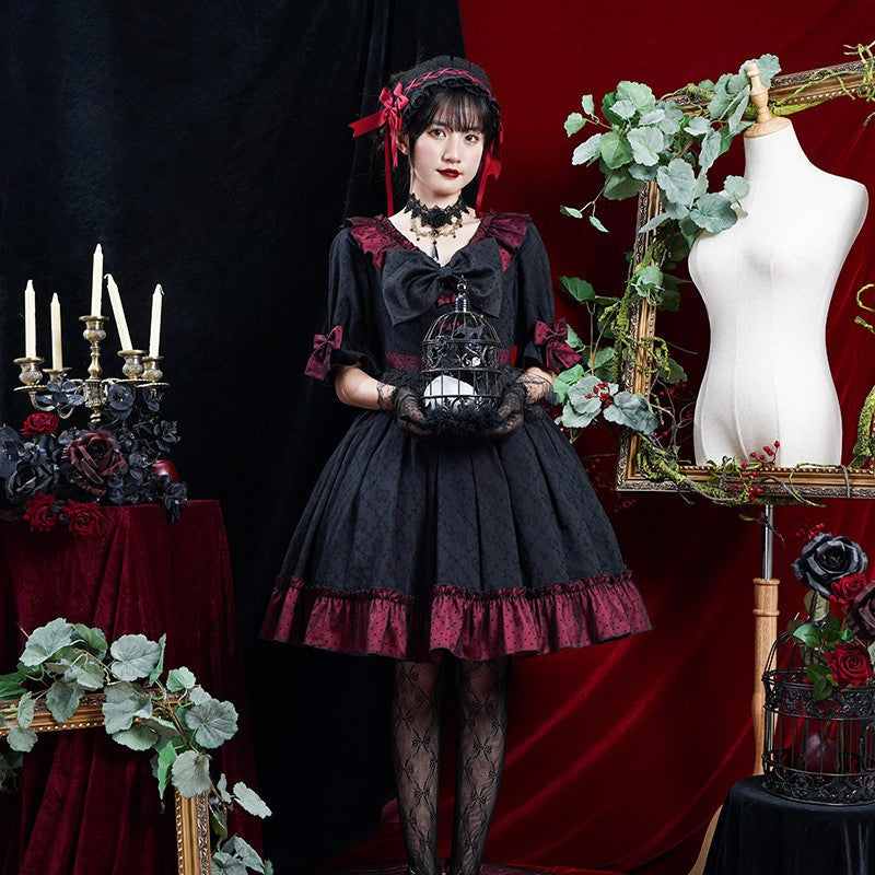 Tenues Kawaii Harajuku Noir Rose ON812 