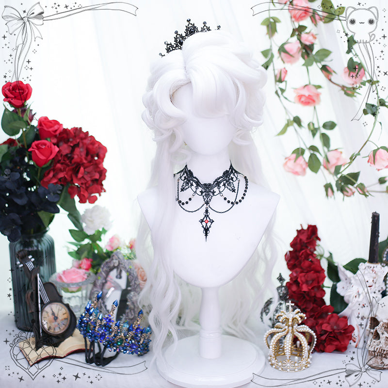 Princess Series Elf Queen Pure White Lolita Wig ON990