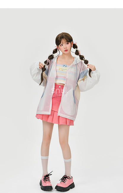 Pastel Rainbow Spaguetty Straps Bears Top ON630