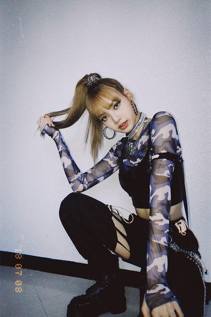 Tenue Lisa avec haut et pantalon BlackPink ON962