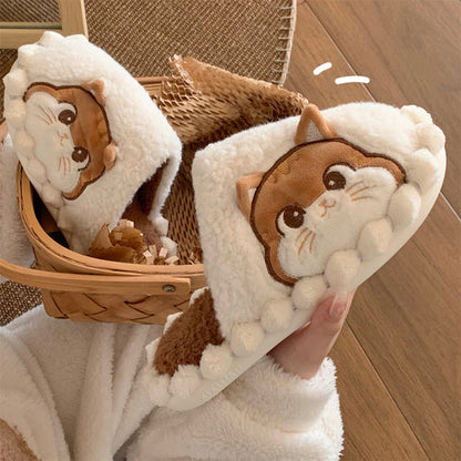 Kawaii Cat Kitty Face Homewear Slippers ON969