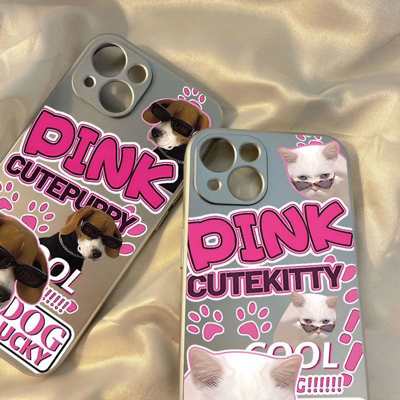 Cartoon Cat Dog Phone Case