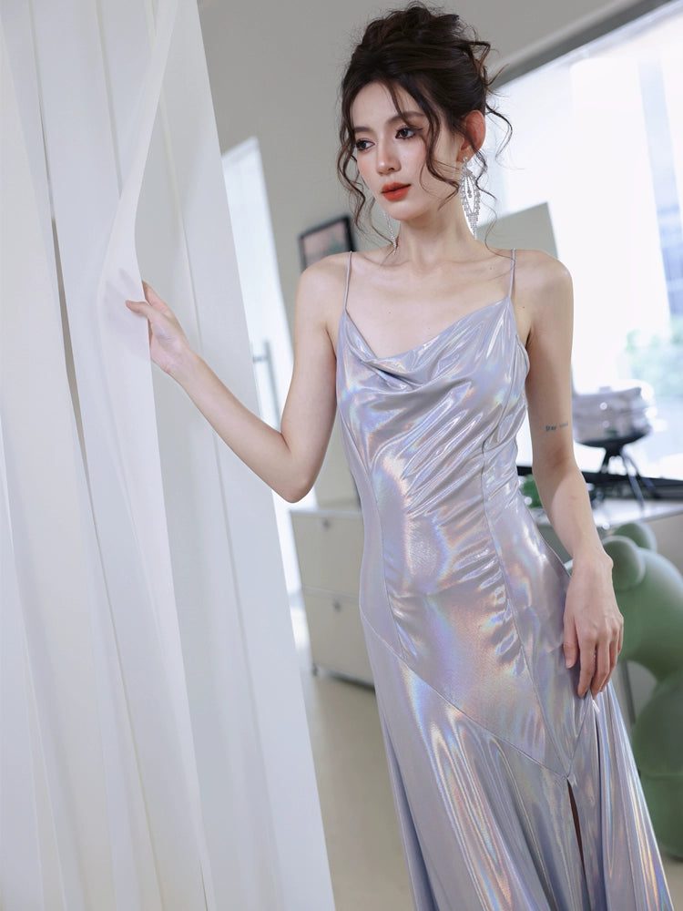 Laser Irregular Flowing Dress