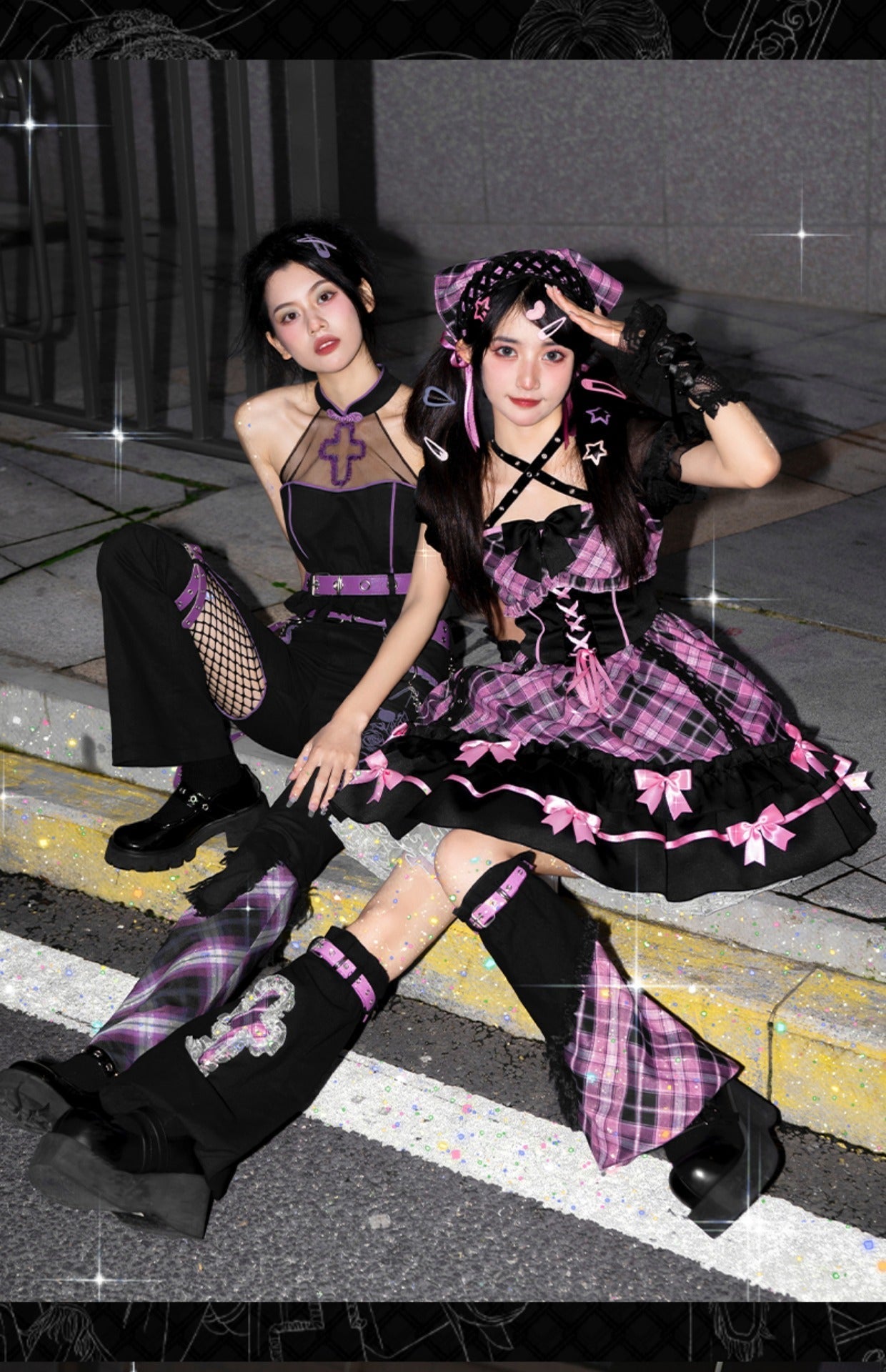 Tenues Kawaii Harajuku Noir Rose ON812 