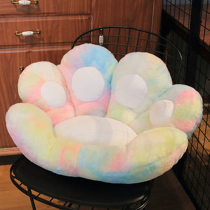 Coussin en peluche Kawaii Room Pastel Rainbow Animal Paw ON935