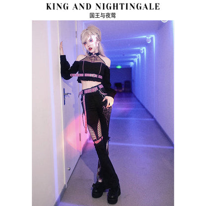 Tenues Kawaii Harajuku Noir Rose ON812 