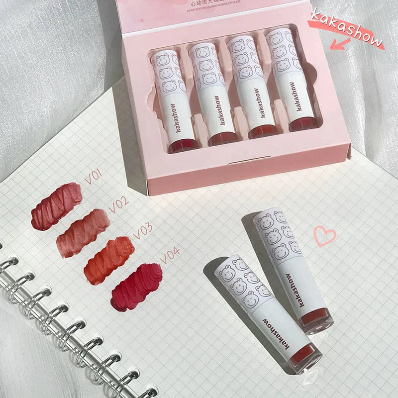 Cute Bear Mini Lip Gloss Set