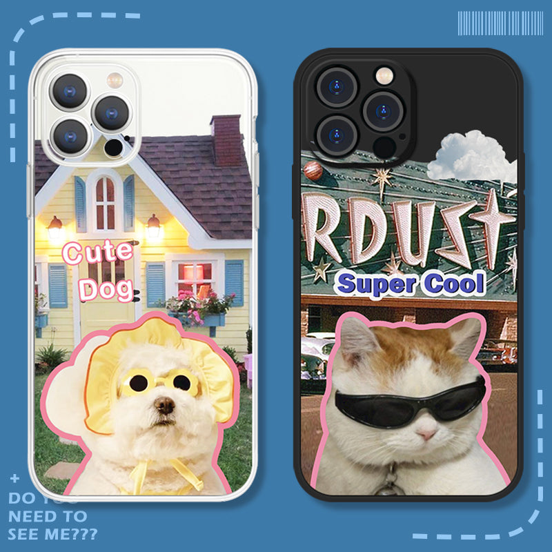 Cute Cat Dog Phone Case