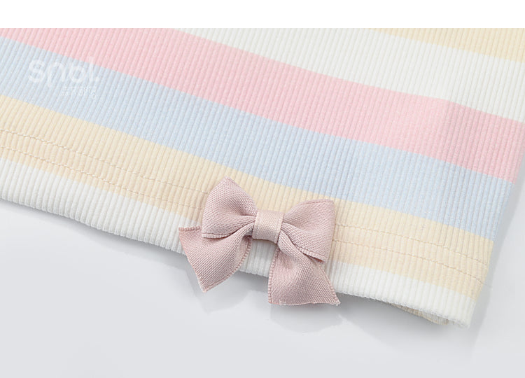 Pastel Rainbow Spaguetty Straps Bears Top ON630