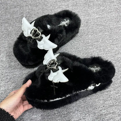Kawaii Aesthetic Y2K Cute Fairy Pre-Sale Your Devil Angel Slippers ON1420 MK Kawaii Store