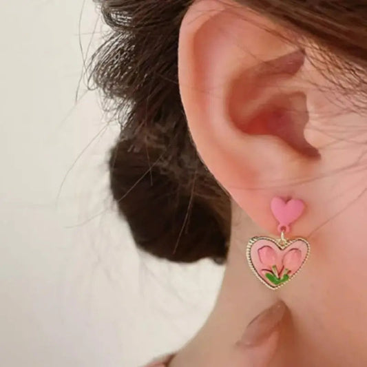 Kawaii Aesthetic Y2K Cute Fairy Retro Flowers Earrings MK Kawaii Store