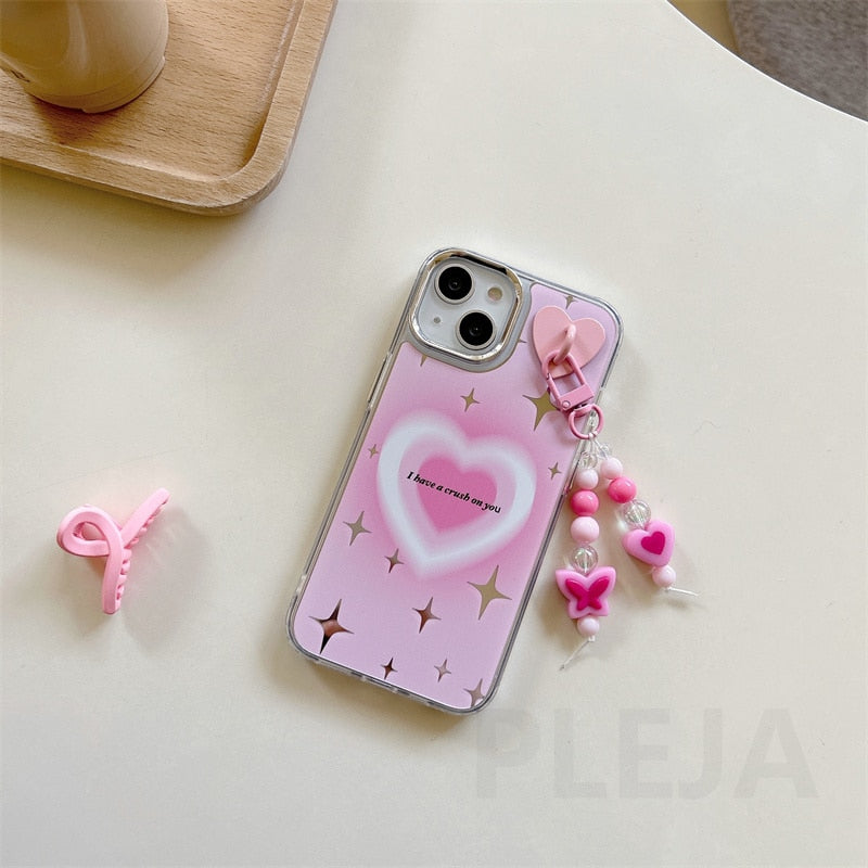 Cute Pink Heart Case - Heartzcore