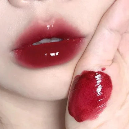 Pfirsichfarbener Spiegel-Lipgloss