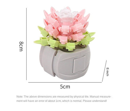 DIY Potted Plants Flowers Blocks