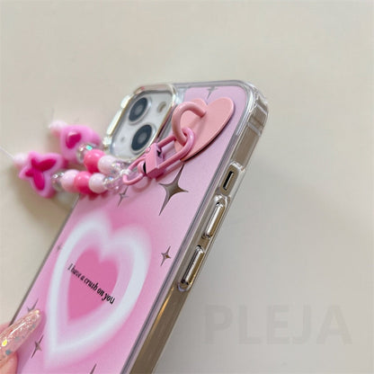 Cute Pink Heart Case - Heartzcore