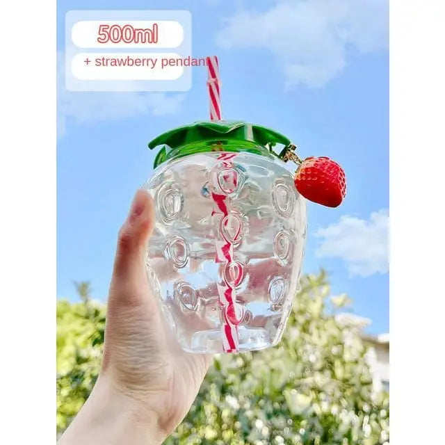 Summer Strawberry Plastic Cute Bottle MK16034