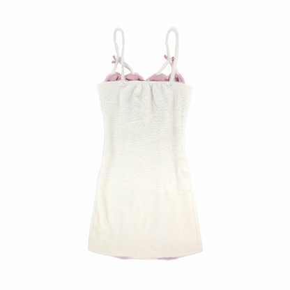 Robe mini sexy pastel à motif cœur doux MK18733