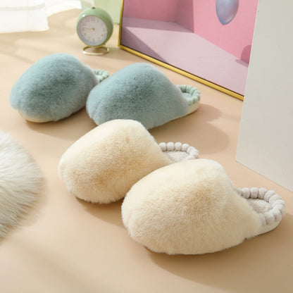 Kawaii Ball Plush Furry Homewear Slippers ME19 - mkkawaiishop
