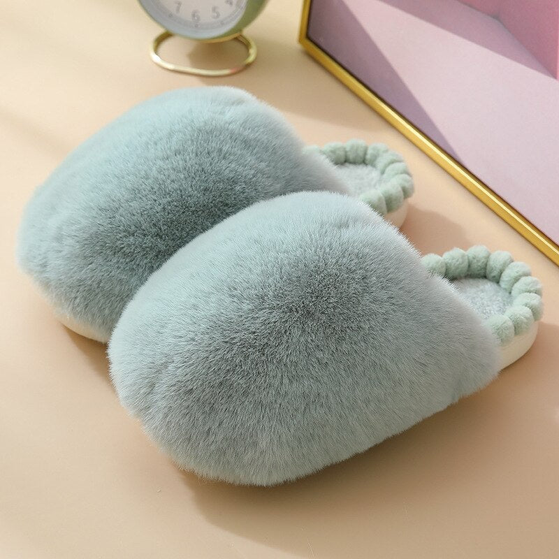 Kawaii Ball Plush Furry Homewear Slippers ME19 - mkkawaiishop