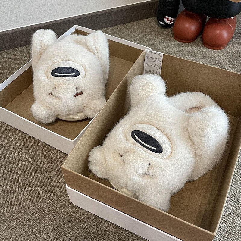 Kawaii Funny Bear Homewear Slippers ME21 - mkkawaiishop