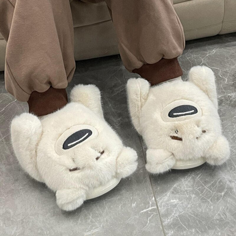 Kawaii Funny Bear Homewear Slippers ME21 - mkkawaiishop