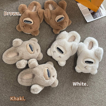 Kawaii Funny Bear Homewear Slippers ME21 - mkkawaiishop