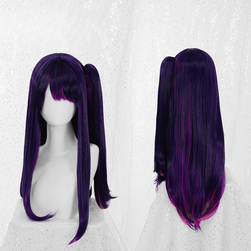 Oshi No Ko Ai Hoshino Mix Purple Pink Side Ponytail Cosplay Wig ON805