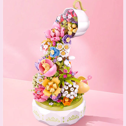 Building Block Flower Music Box - Heartzcore MK18882