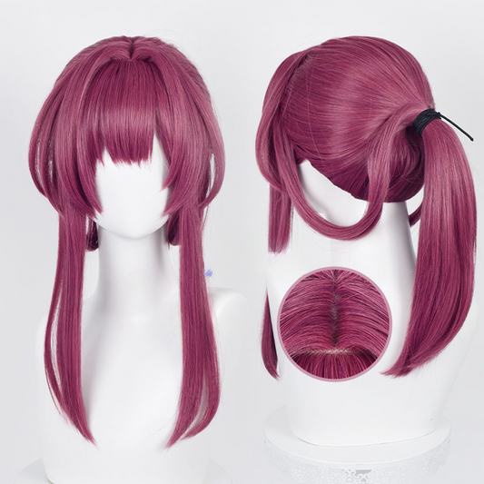 Honkai Star Rail Kafka Cherry Red Ponytail Cosplay Wig ON810