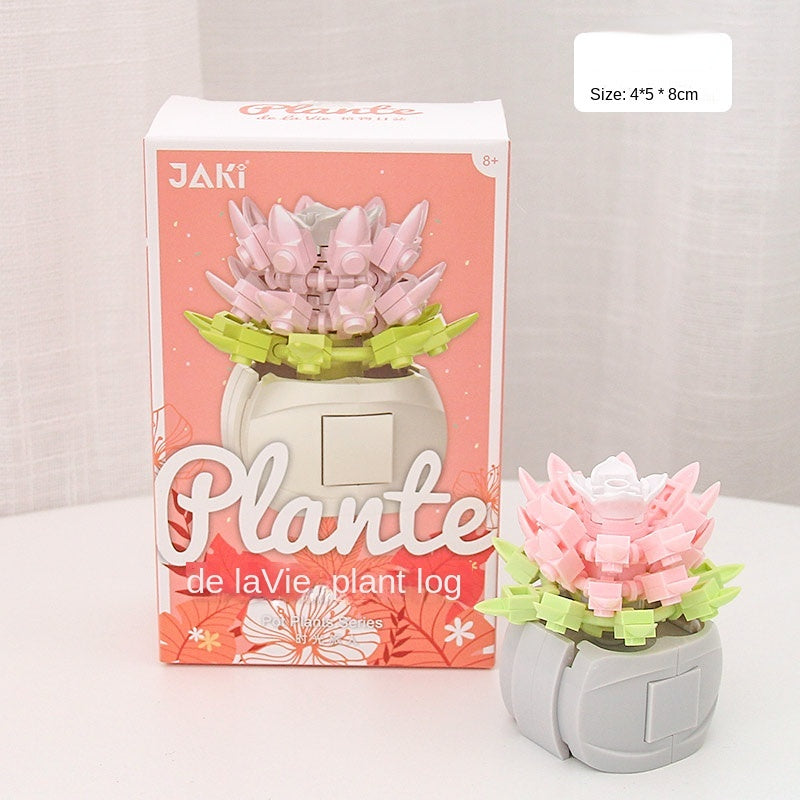 DIY Potted Plants Flowers Blocks