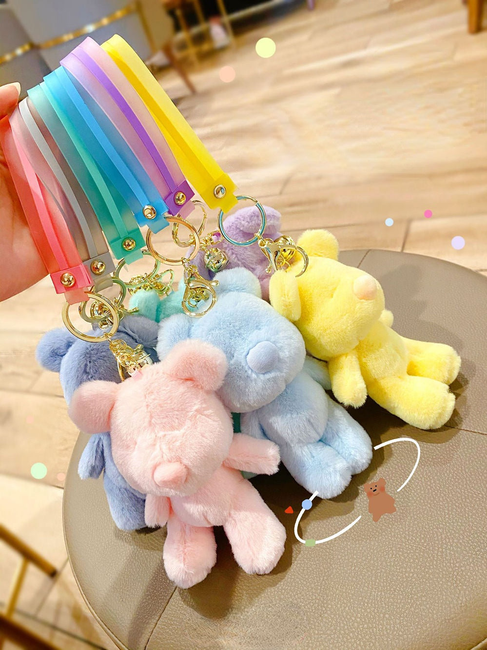 Pastel Bear Keychain MK18864