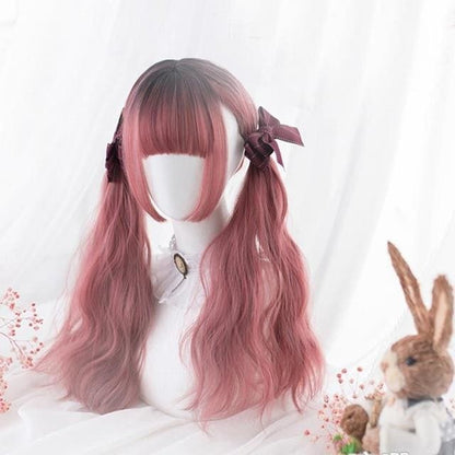 Black Mixed Pink Ombre Lady Cosplay Wig MK15653 - mkkawaiishop
