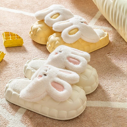 Chaussons d'hiver imperméables et moelleux en forme de lapin MK18521