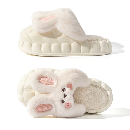 Chaussons d'hiver imperméables et moelleux en forme de lapin MK18521