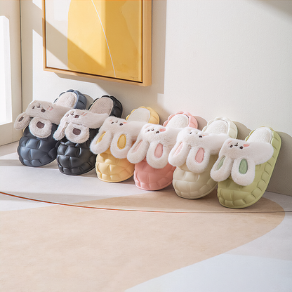 Chaussons d'hiver imperméables et moelleux en forme de lapin MK18521