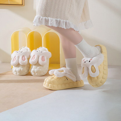 Chaussons d'hiver imperméables et moelleux en forme de lapin MK18521