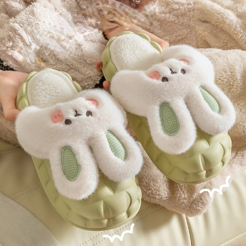 Bunny Waterproof Fluffy Winter Slippers MK18521