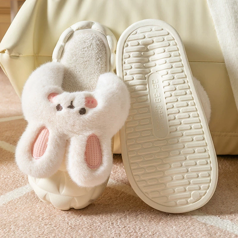 Bunny Waterproof Fluffy Winter Slippers MK18521