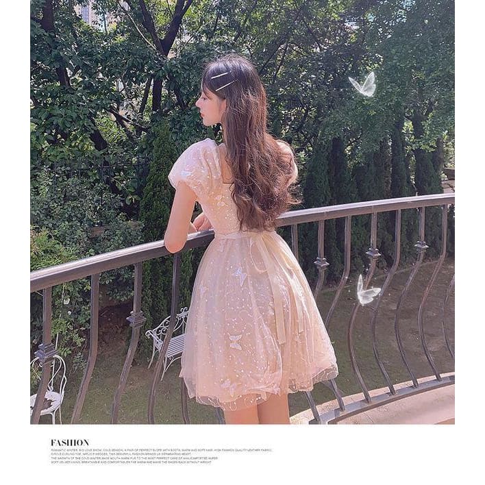 Butterfly Wish Kawaii Fairy Princess Babydoll Dress - mkkawaiishop