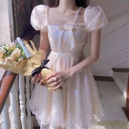 Butterfly Wish Kawaii Fairy Princess Babydoll Dress - mkkawaiishop