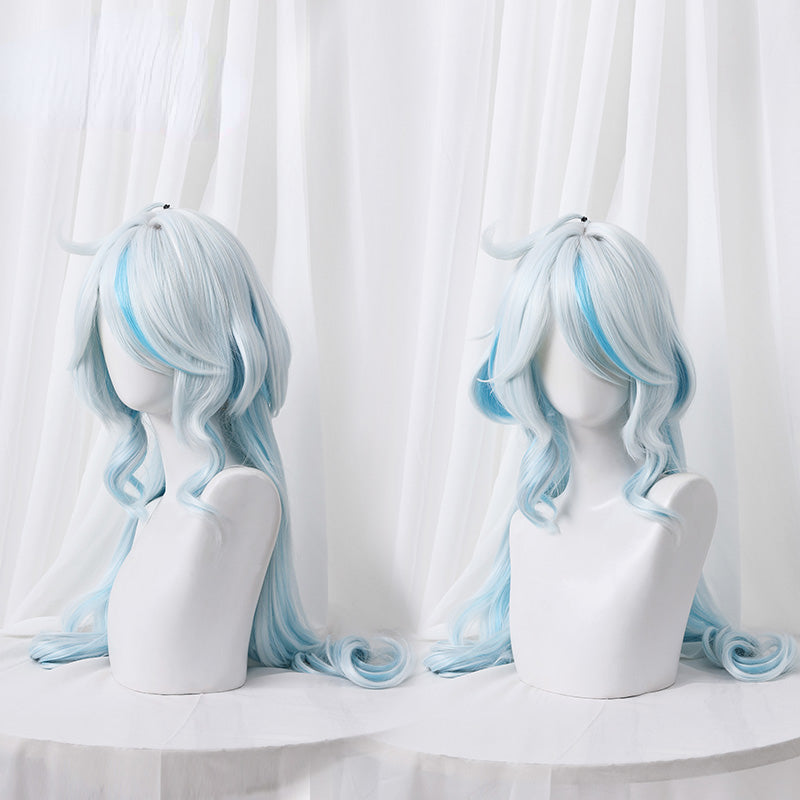 Pre-Sale Genshin Impact Furine Light Blue Mix Cosplay Wig ON1019